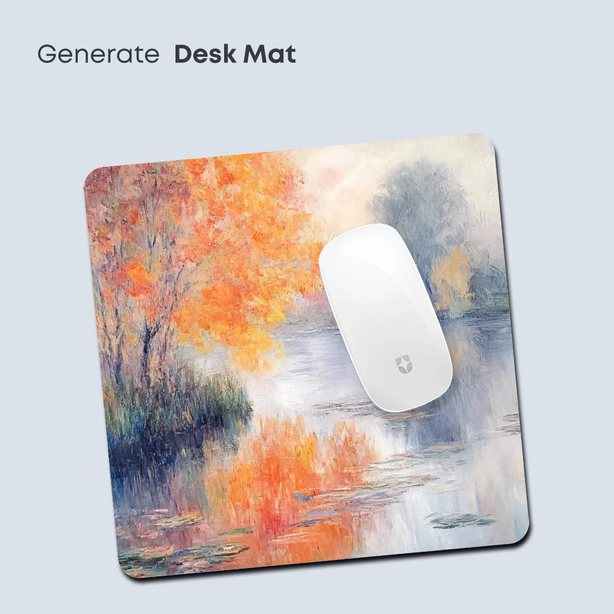 Autumn Reflections: Impressionist Lake Serenity - Image 4