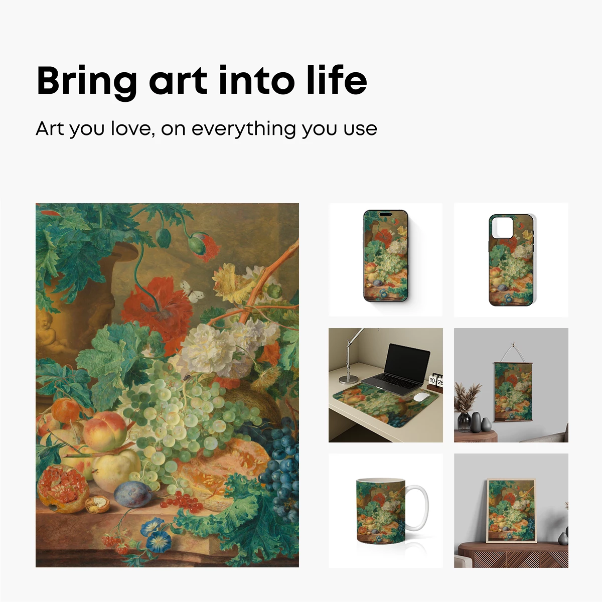 Baroque Bounty: A Feast of Fruits and Flowers - Image 2