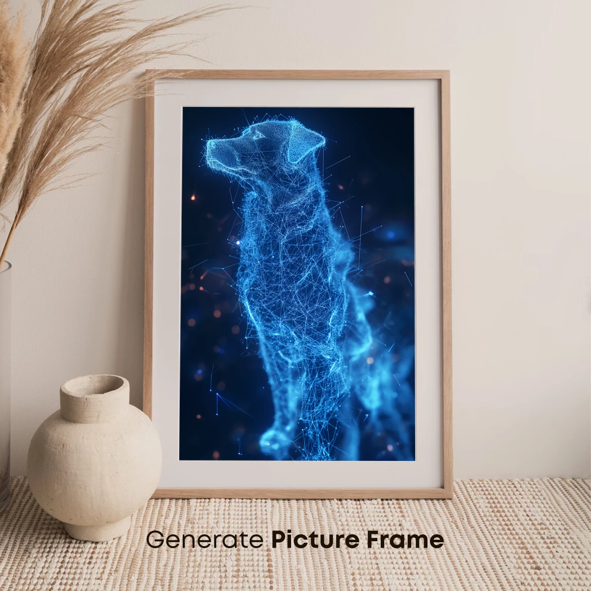 Neon Blue Canine Constellation - Image 7