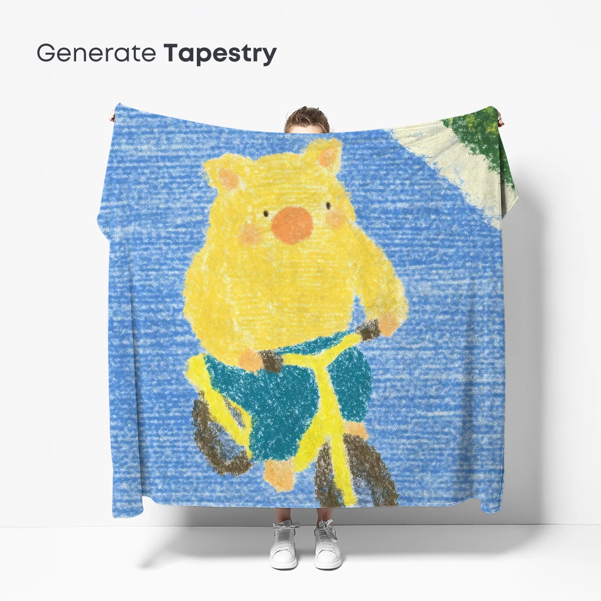 Chubby Bear on a Bike: Whimsical Ride - Image 5