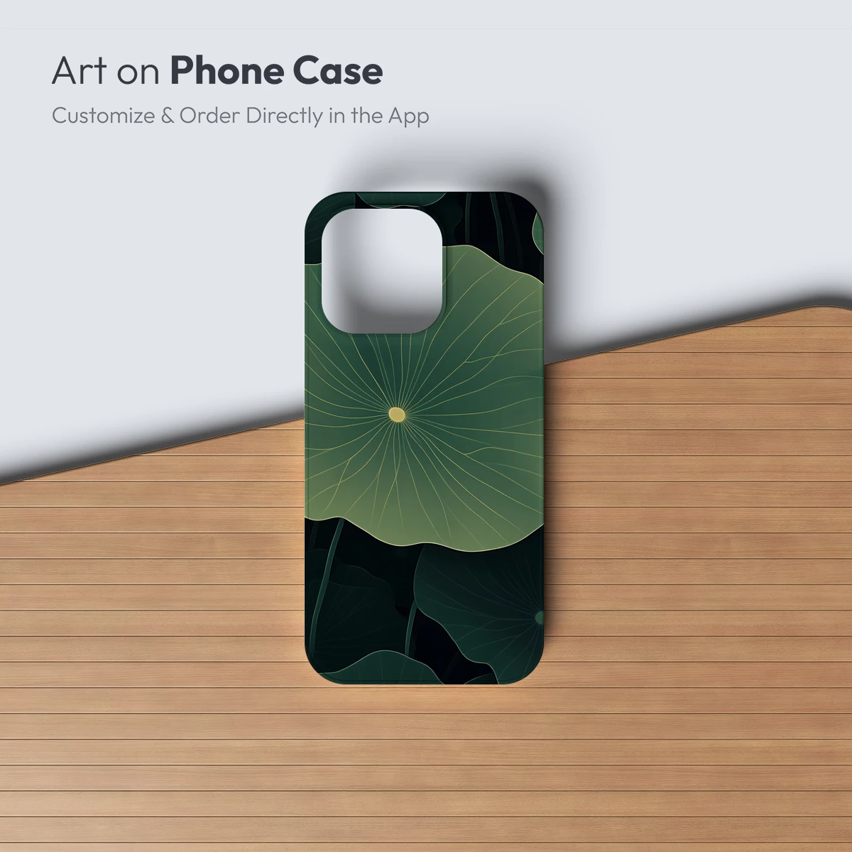 Ethereal Lotus Leaves: A Symphony in Green - Image 3