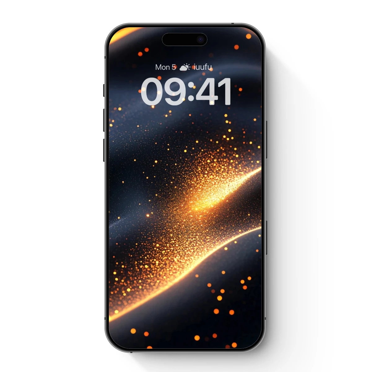 Golden Waves in Midnight Velvet