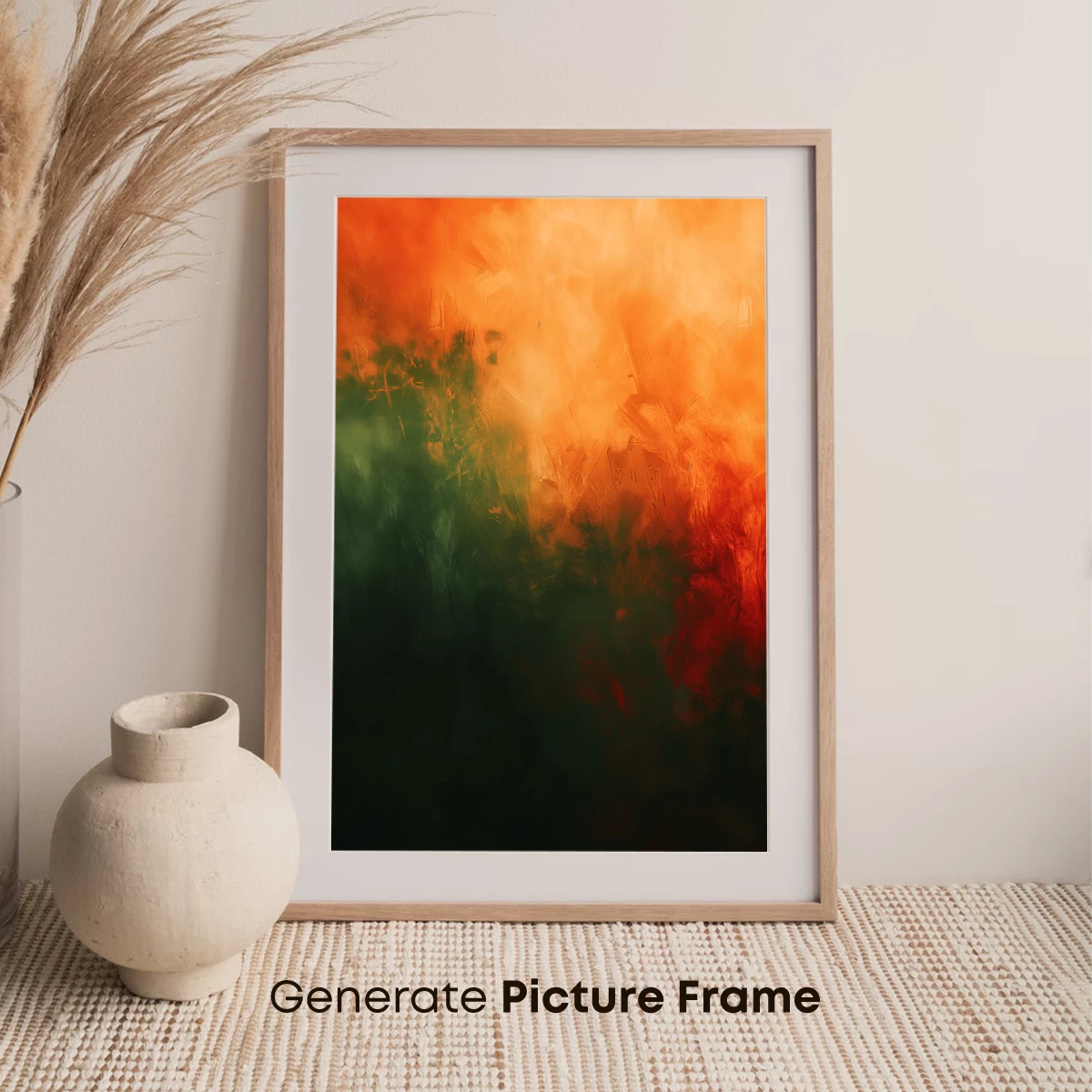 Fiery Sunset Over Verdant Shadows - Image 7
