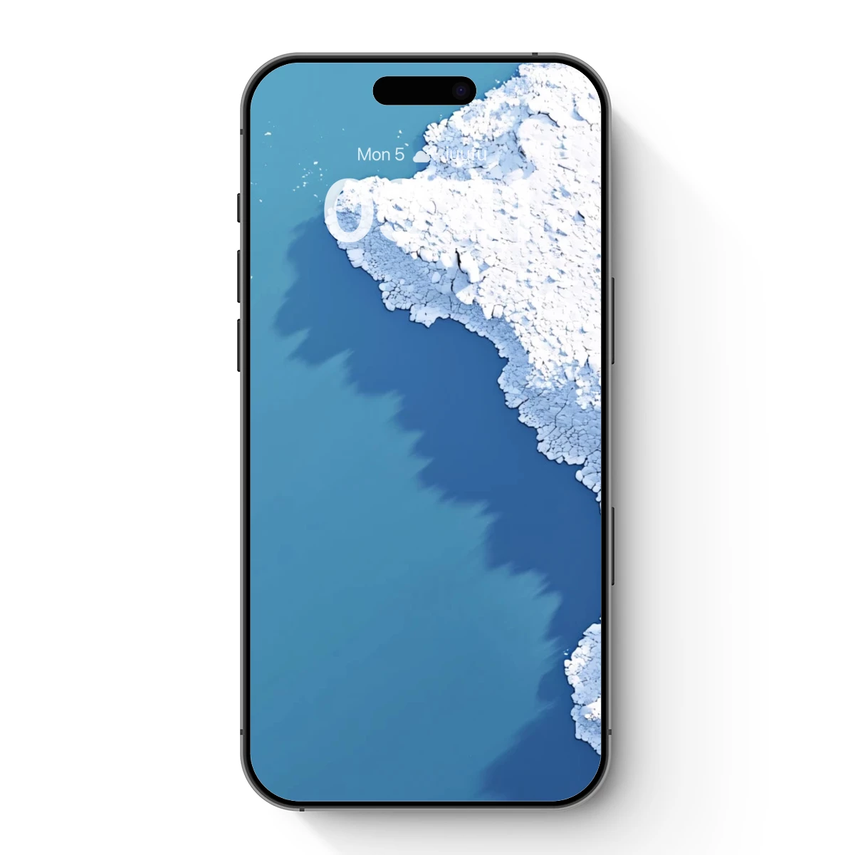 Frozen Edge: Ice Meets Azure Waters