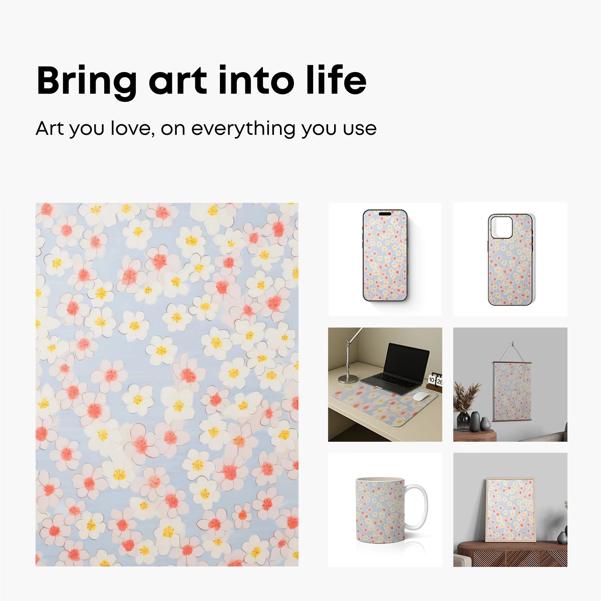 Cherry Blossom Whispers: Pastel Petals in Harmony - Image 2