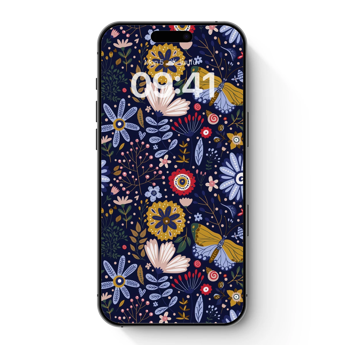 Enchanted Floral Symphony: Vibrant Butterflies and Blooms