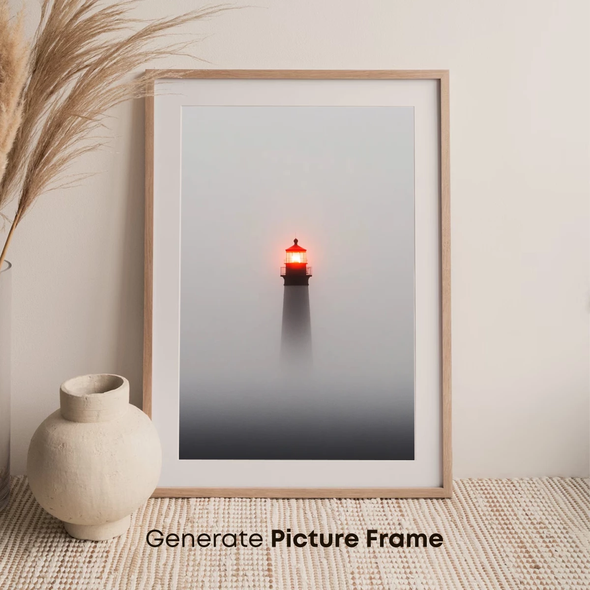 Foggy Lighthouse Beacon: Solitude in Mist - Image 7