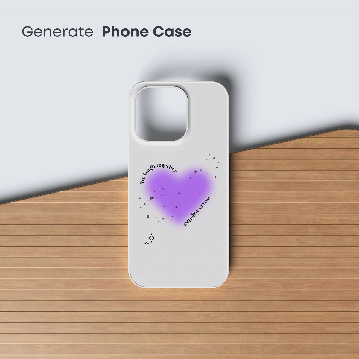 Heart Constellation: Laughter and Tears in Purple Harmony - Image 3