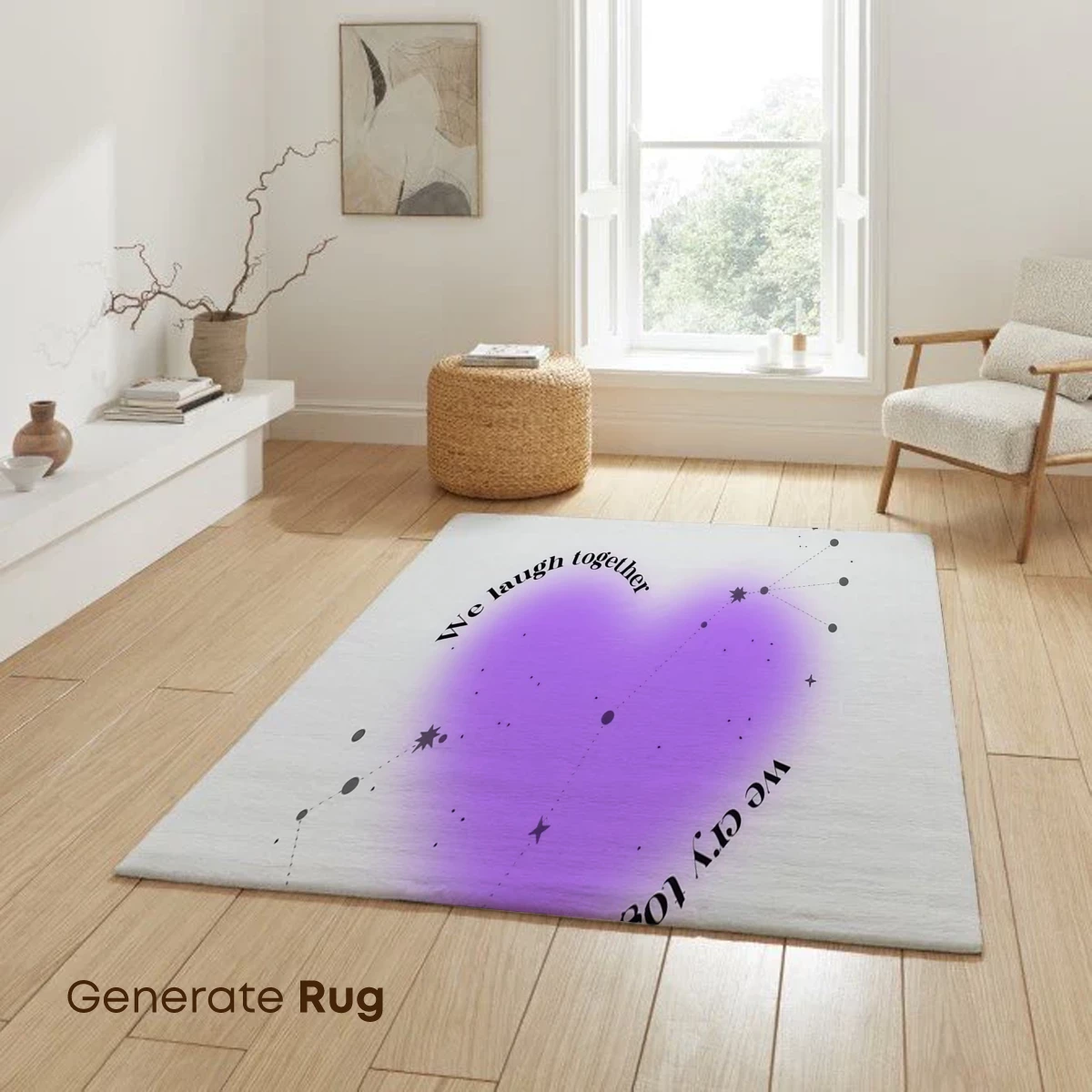 Heart Constellation: Laughter and Tears in Purple Harmony - Image 6