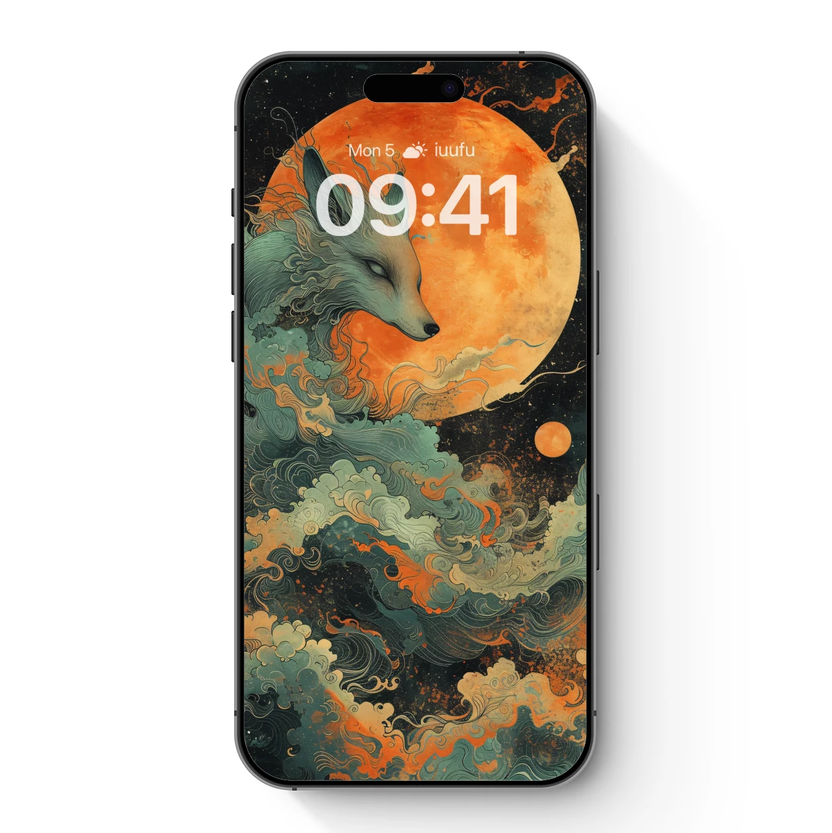 Fox in the Celestial Tide: A Surreal Moonlit Odyssey