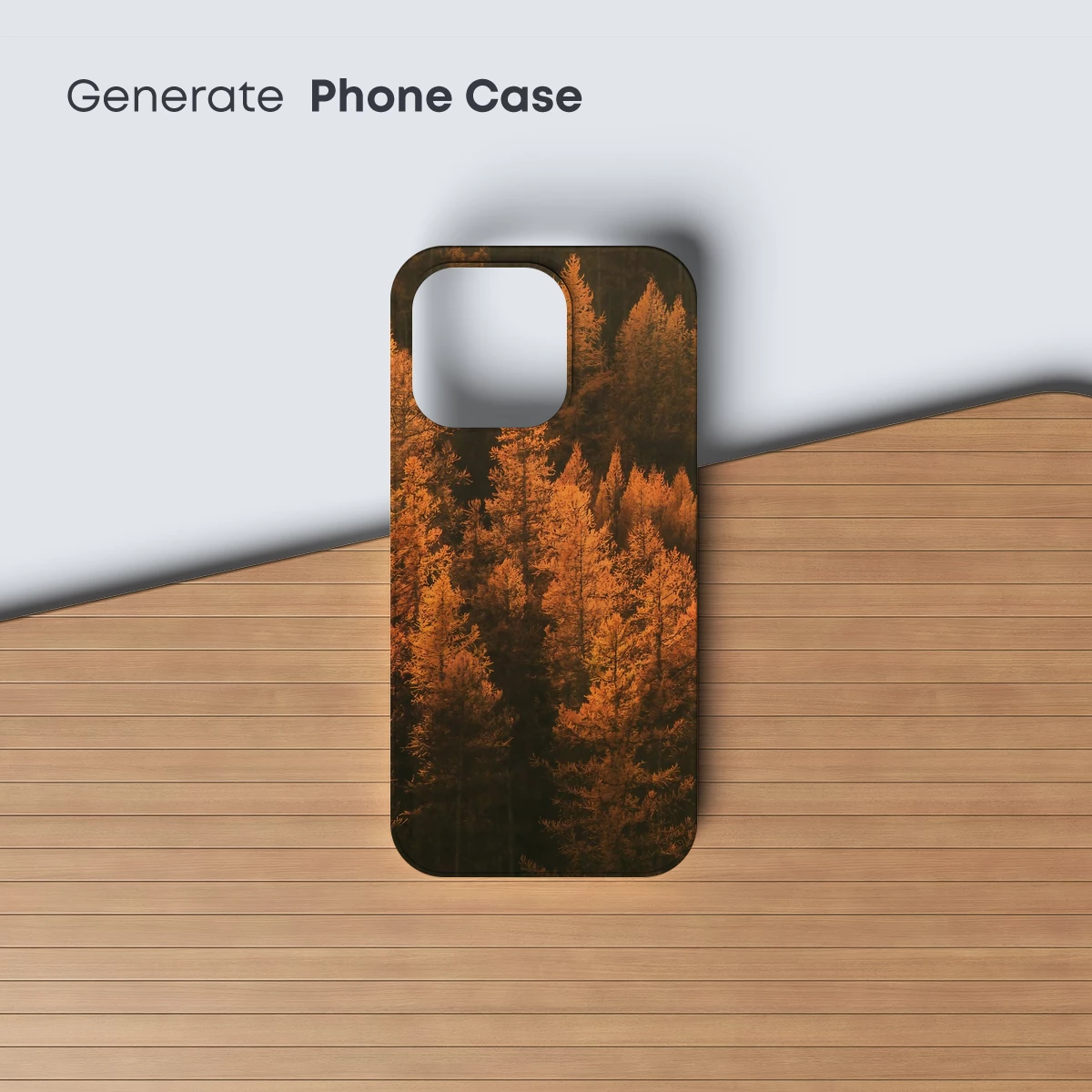 Golden Forest Glow: Autumnal Pine Splendor - Image 3
