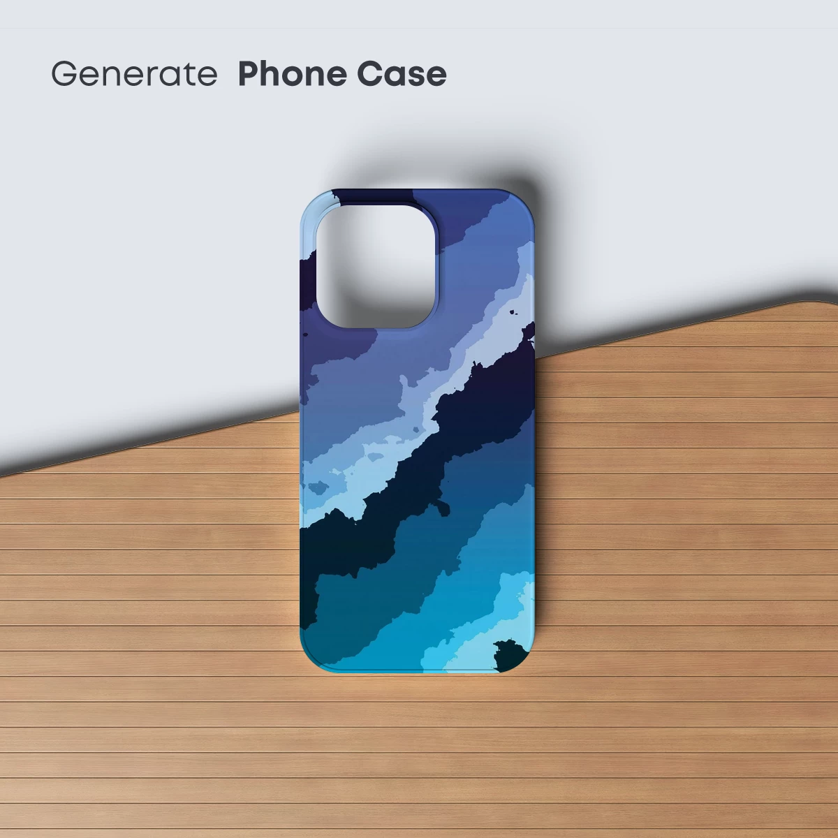 Abstract Coastal Odyssey: Blue Tones Merge with Landscapes - Image 3