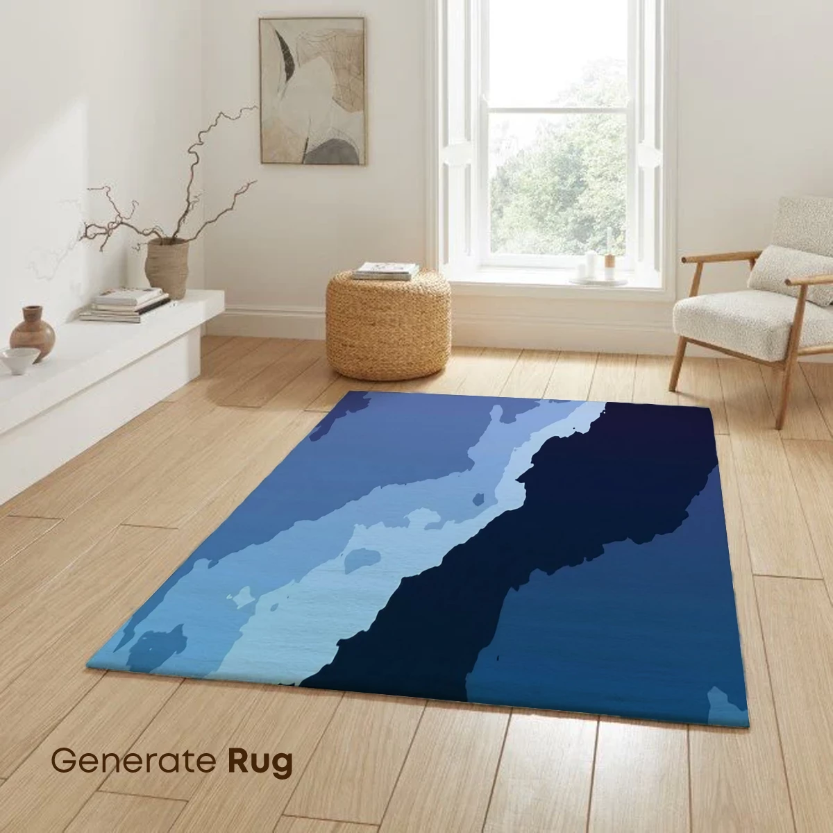 Abstract Coastal Odyssey: Blue Tones Merge with Landscapes - Image 6