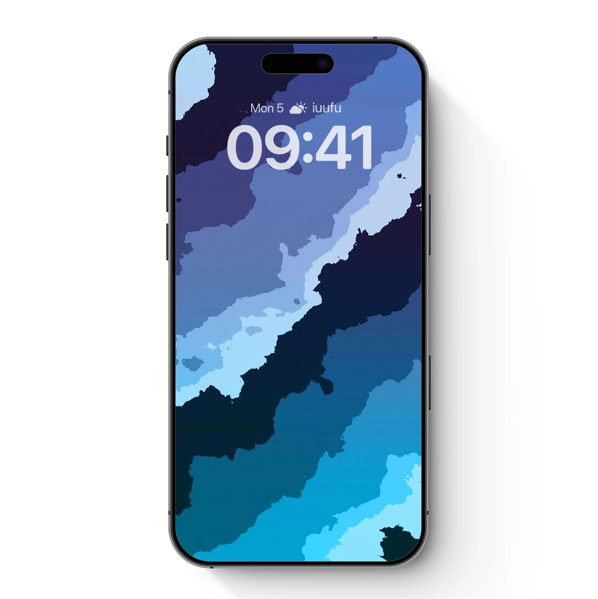 Abstract Coastal Odyssey: Blue Tones Merge with Landscapes