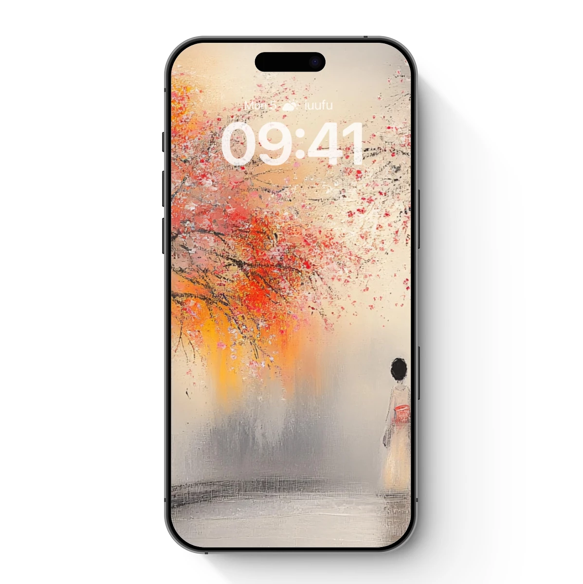 Cherry Blossom Serenade: Four Figures in Harmony