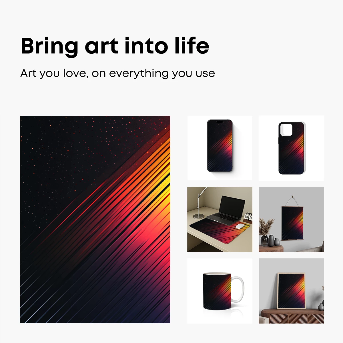 Diagonal Radiance: Cosmic Stripes - Image 2