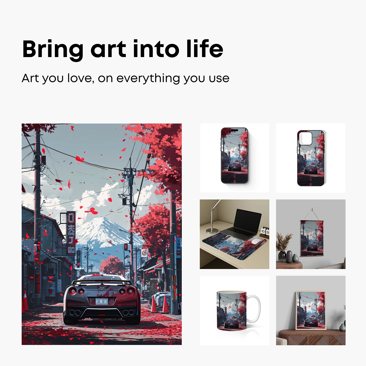 Autumnal Speed: Fuji's Red Reverie