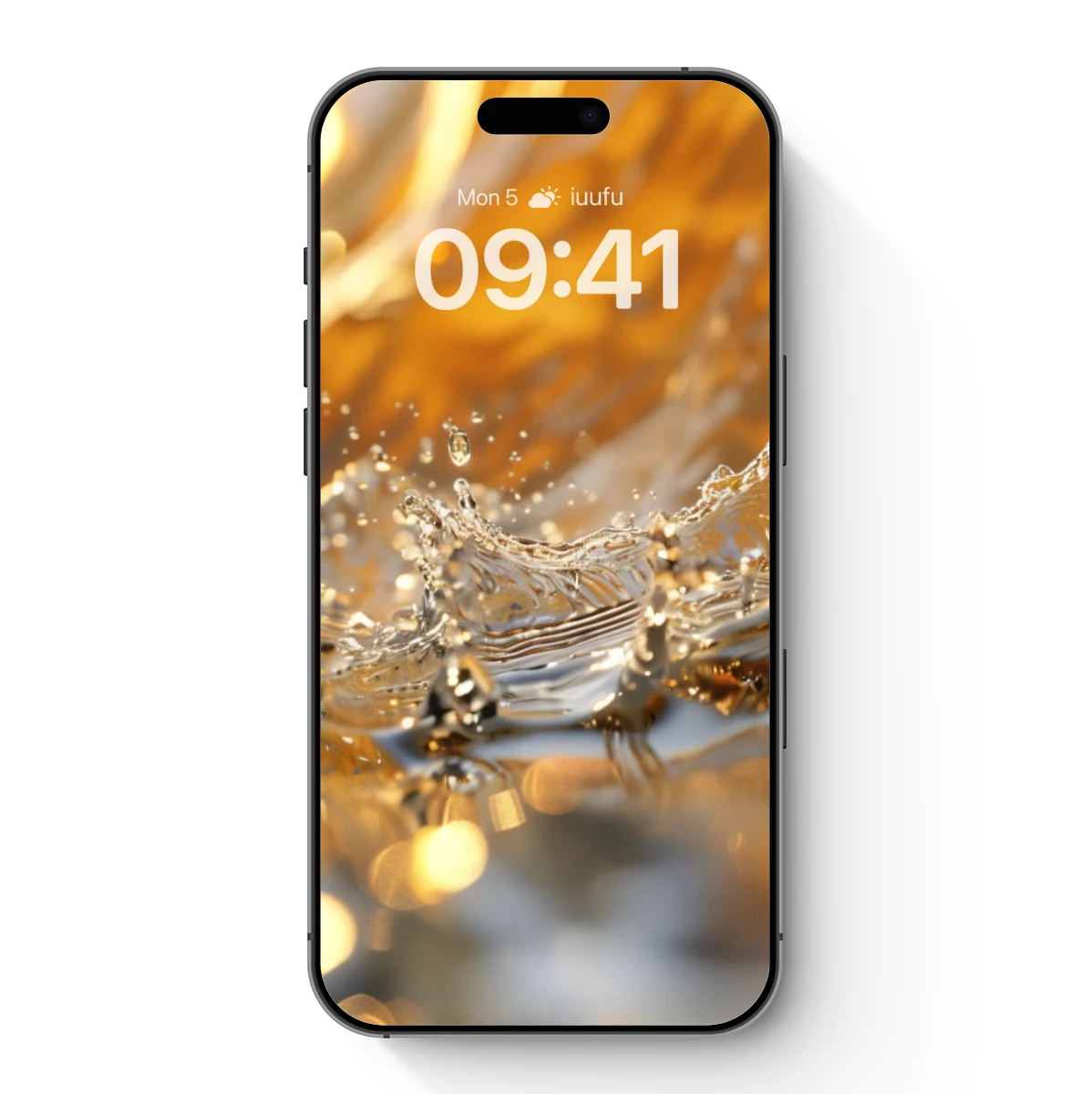 Golden Splash: Liquid Art in Motion