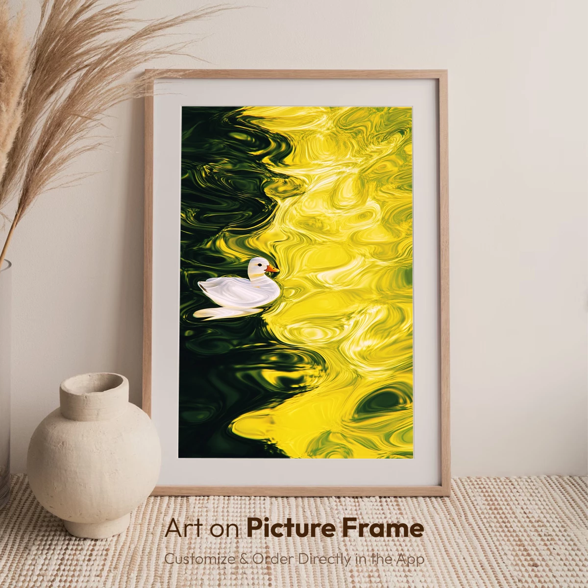 Ethereal Swan in Golden Abyss - Image 7