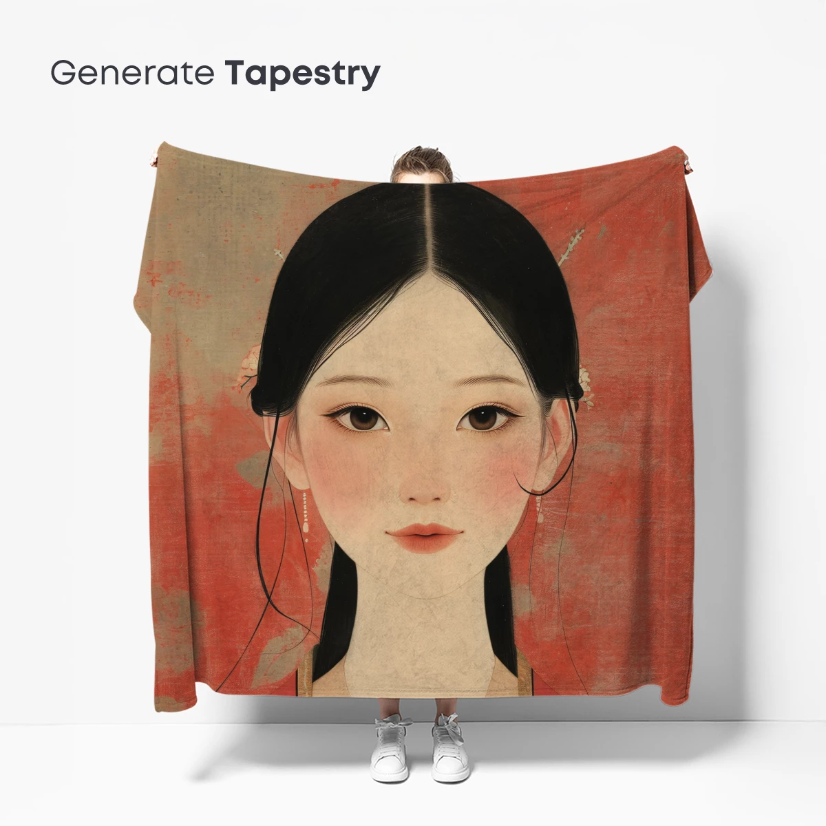 Elegant Serenity: Timeless Portrait in Soft Hues - Image 5