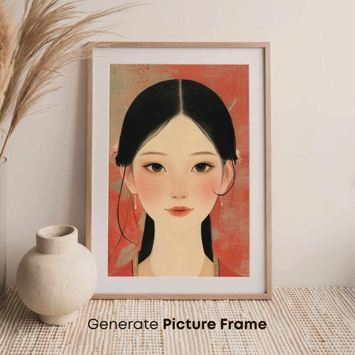 Elegant Serenity: Timeless Portrait in Soft Hues - Image 7