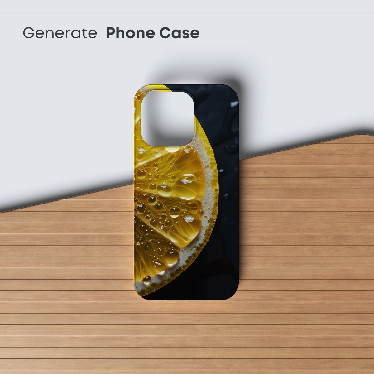 Golden Citrus Symphony: Dew-Drenched Lemon Slice - Image 3