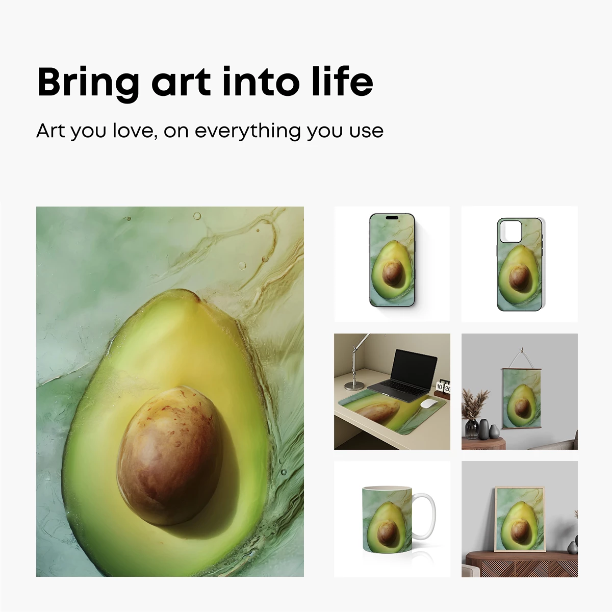 Avocado Elegance: A Slice of Nature's Perfection - Image 2