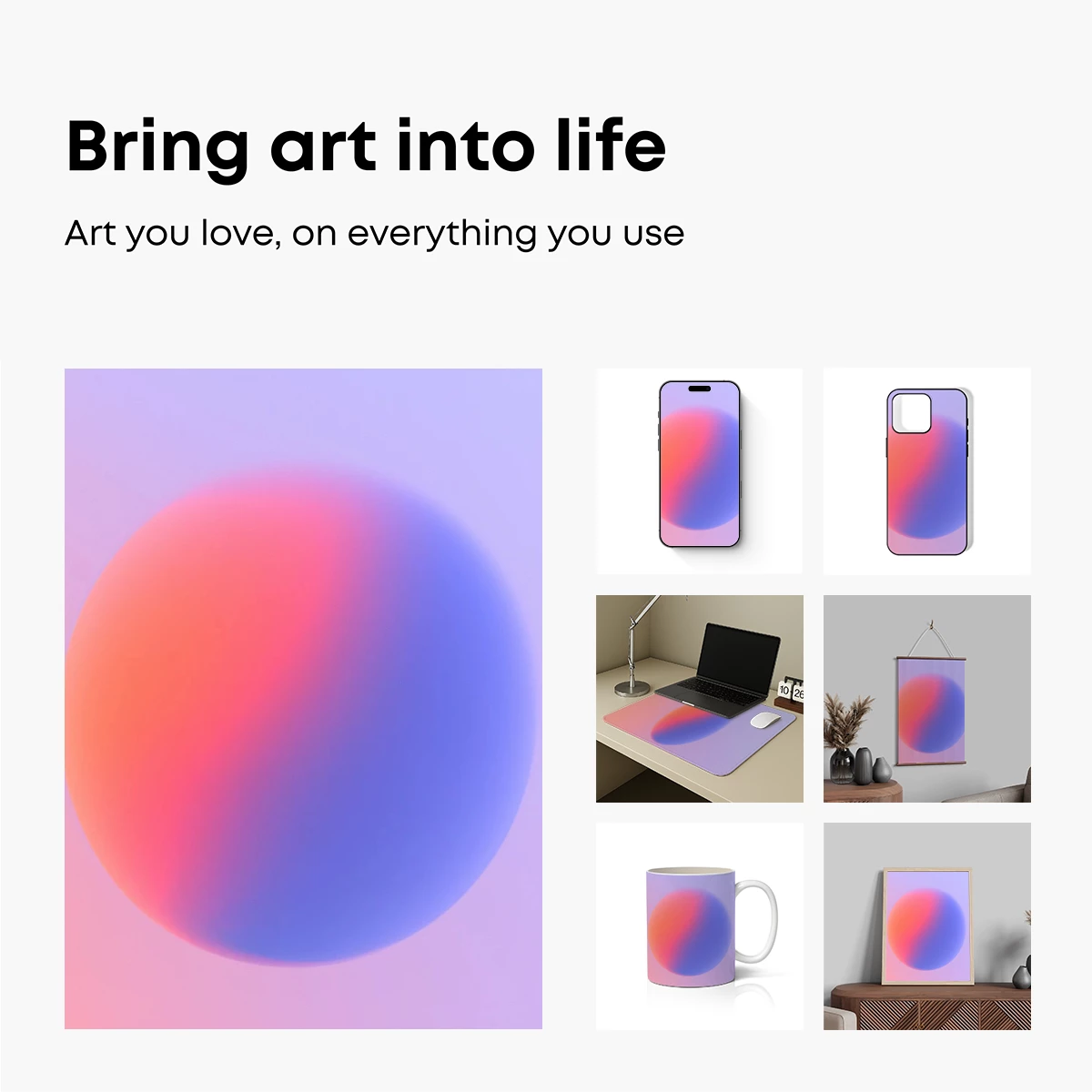 Gradient Sphere: A Fusion of Pastel Harmony - Image 2