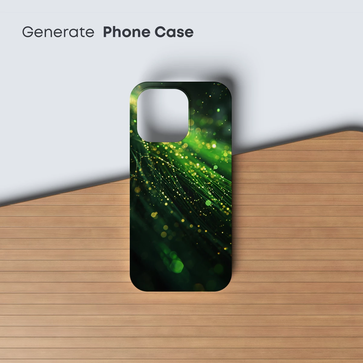 Fiber Optic Symphony: Green Light Dance - Image 3