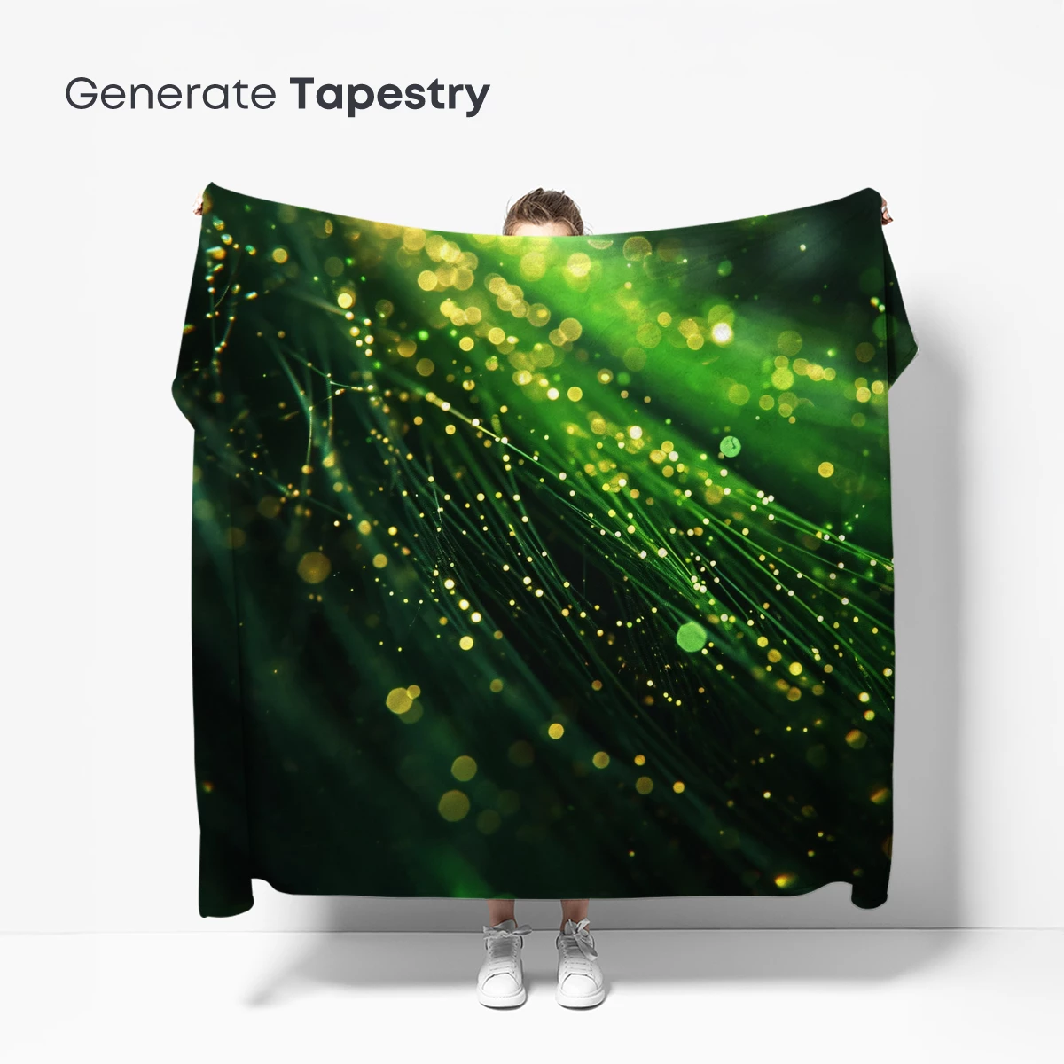 Fiber Optic Symphony: Green Light Dance - Image 5