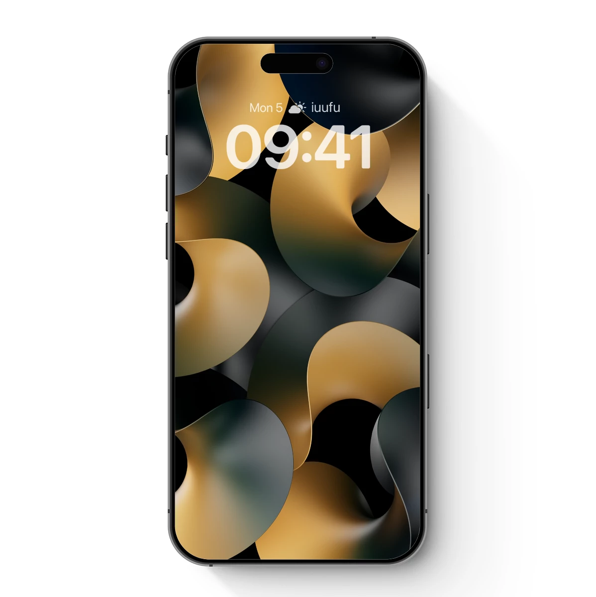 Golden Abyss: Abstract Fluid Dynamics