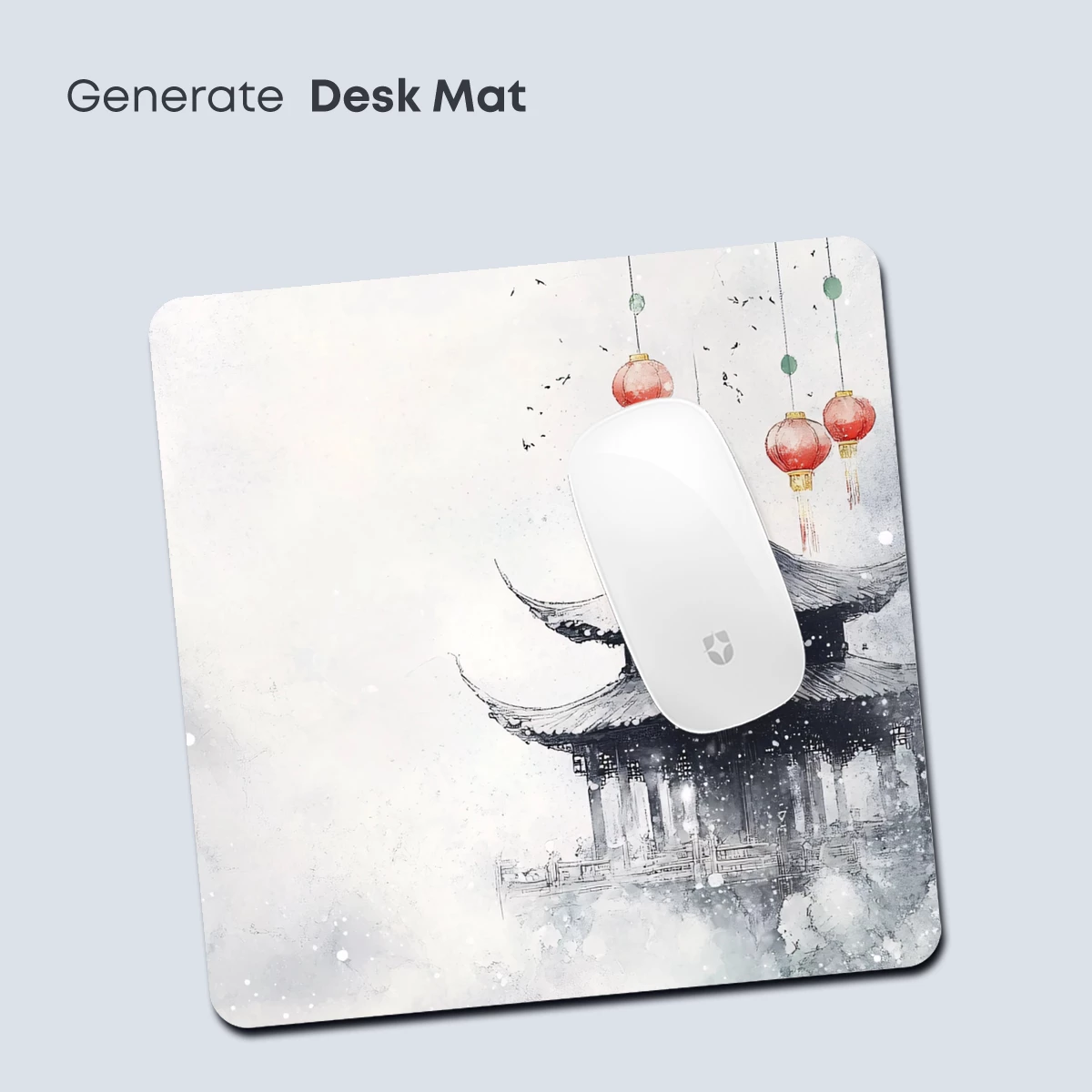 Mystic Pagoda Lanterns: Watercolor Zen Harmony - Image 4