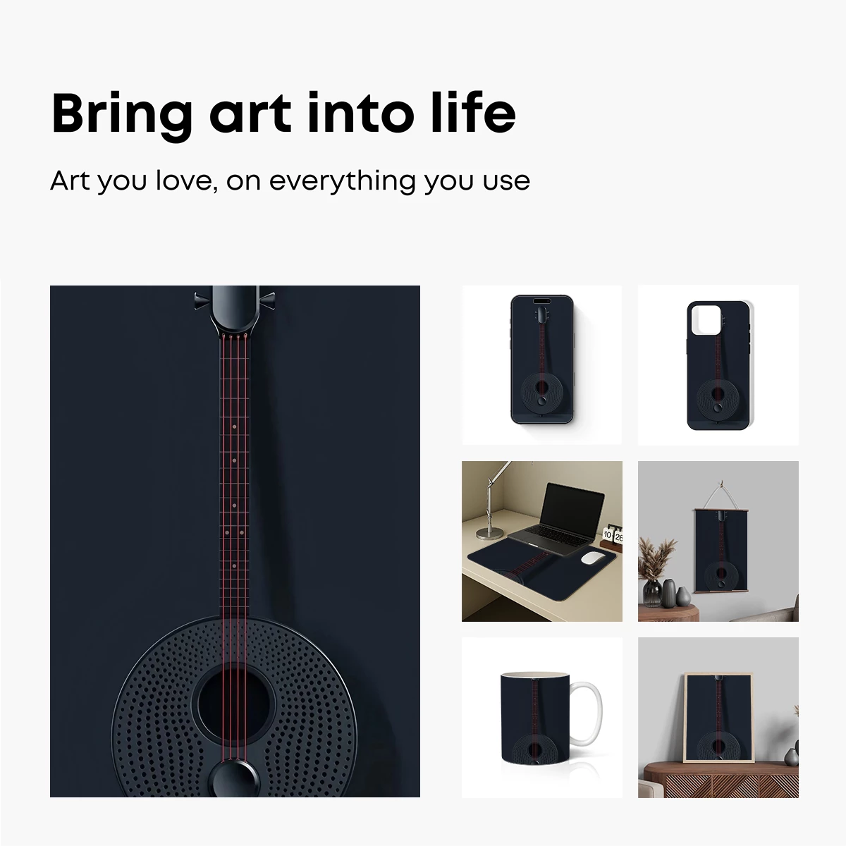 Eclipse Guitar: Futuristic Strings in Shadow - Image 2