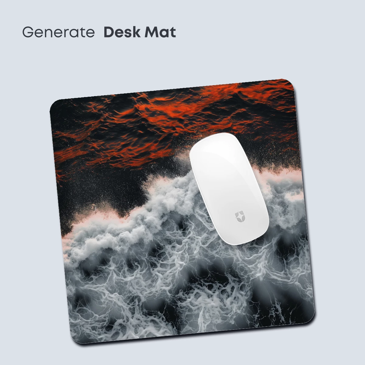 Crimson Tide: Stormy Ocean Waves at Sunset - Image 4