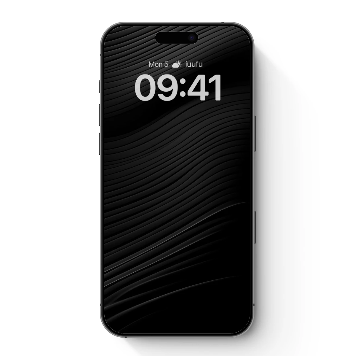 Elegant Black Waves: Abstract Minimalism