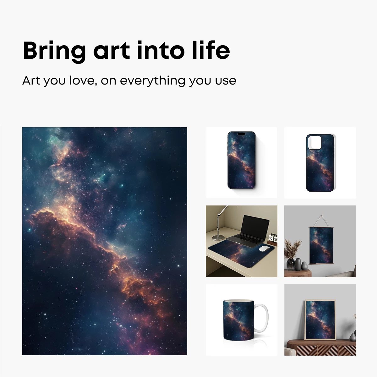 Cosmic Symphony: Nebula's Dance in Stardust - Image 2