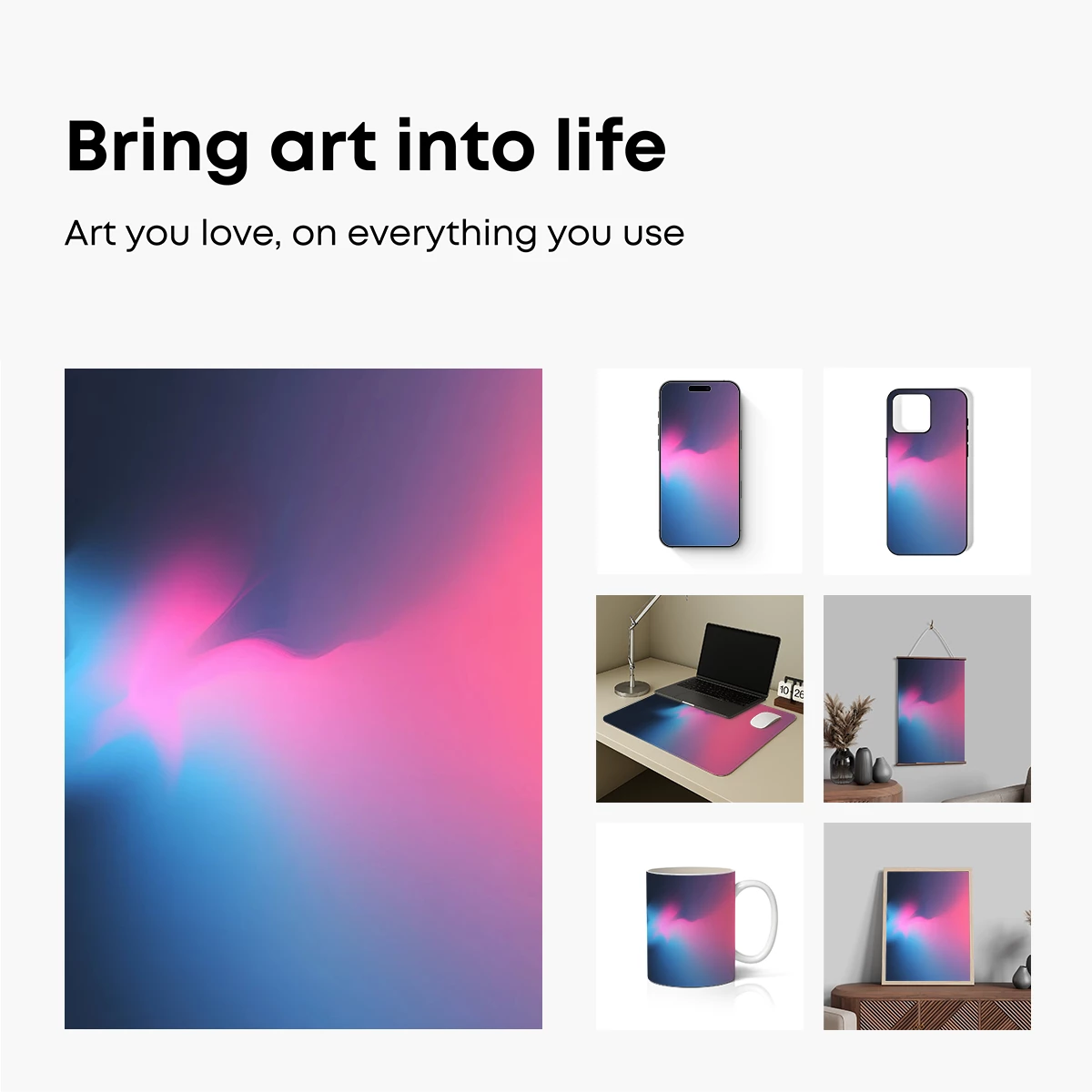 Neon Fusion: Abstract Color Waves - Image 2