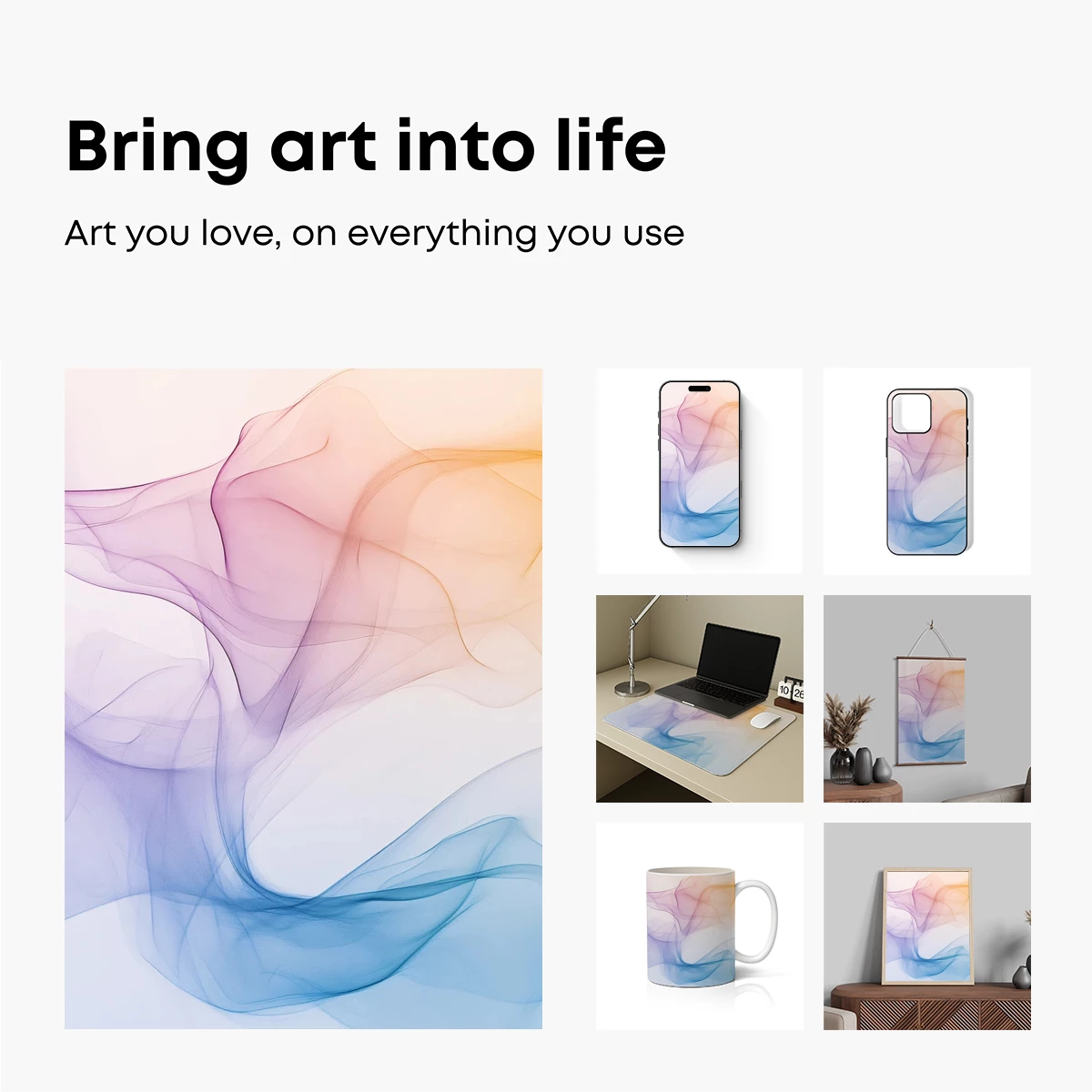 Ethereal Smoke Symphony: A Dance of Pastel Hues - Image 2