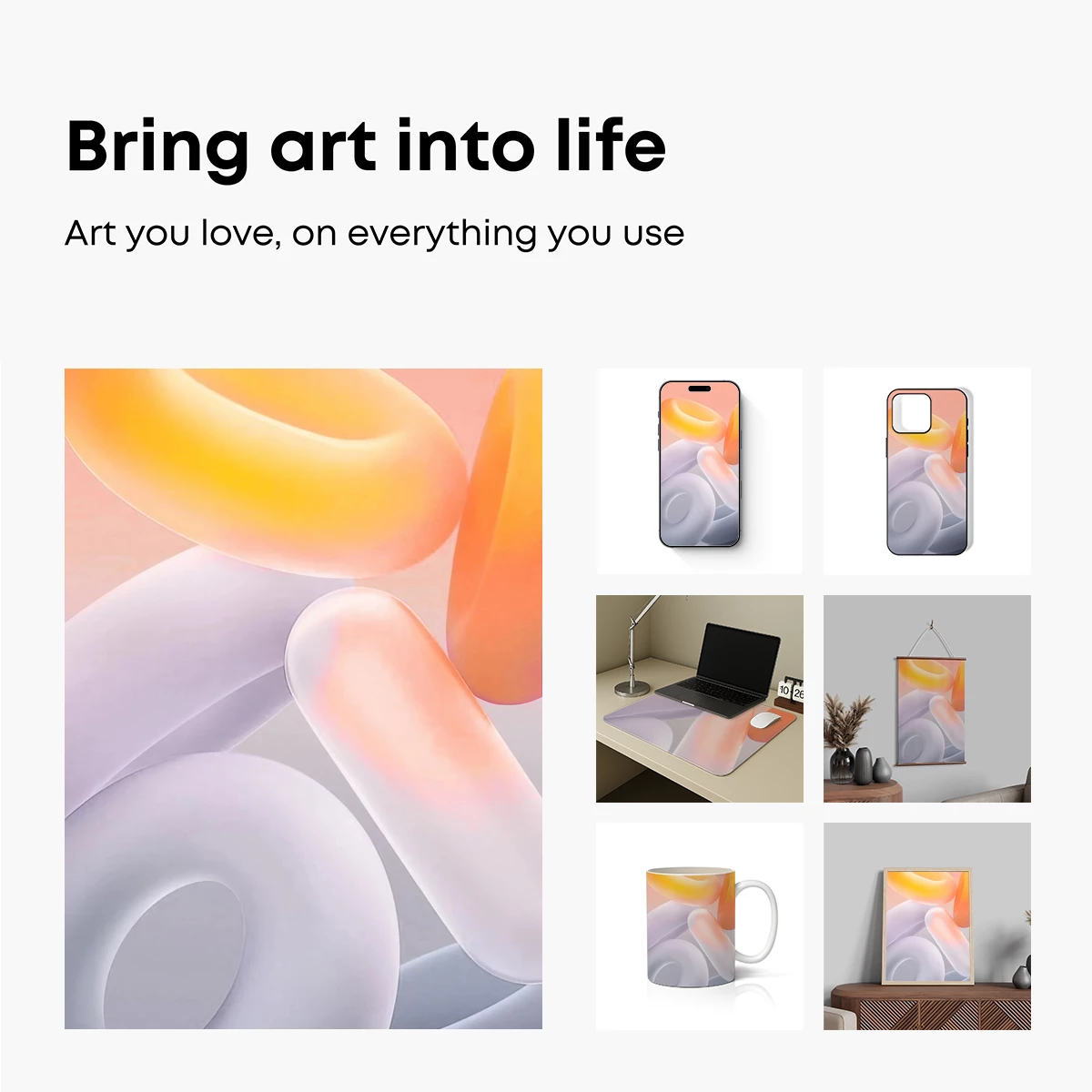 Ethereal Pastel Pods: A Soft Sculpture Symphony