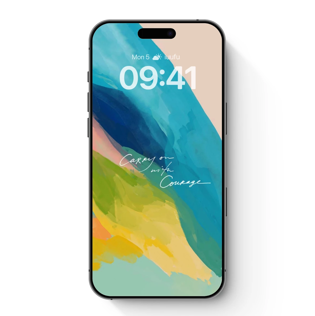 Courageous Brushstrokes: Abstract Watercolor Motif