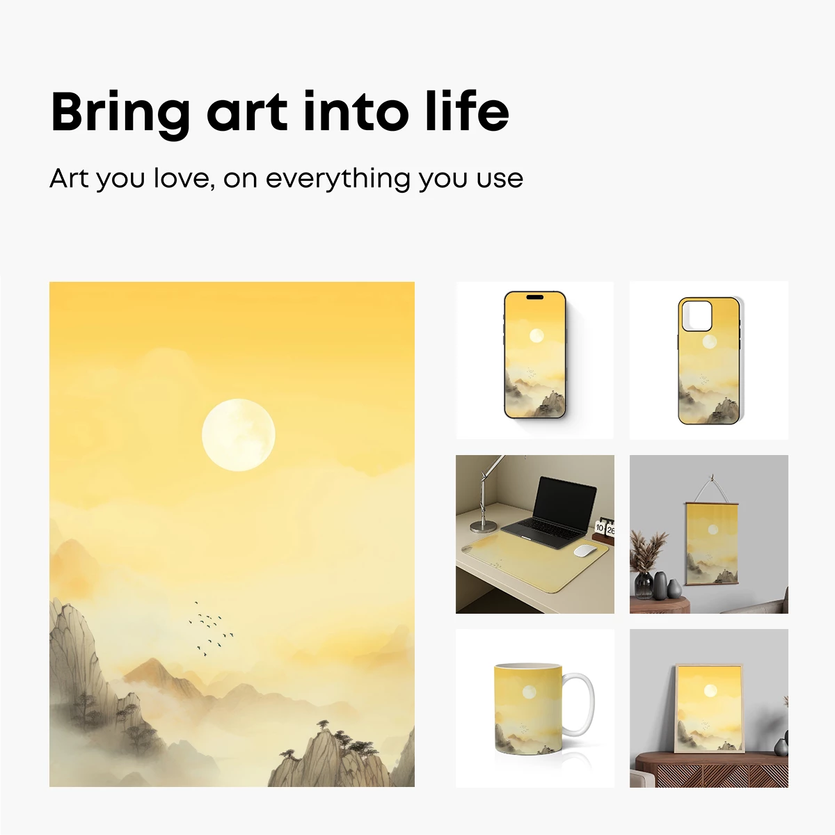 Golden Zen: Mountain Serenity at Dawn - Image 2