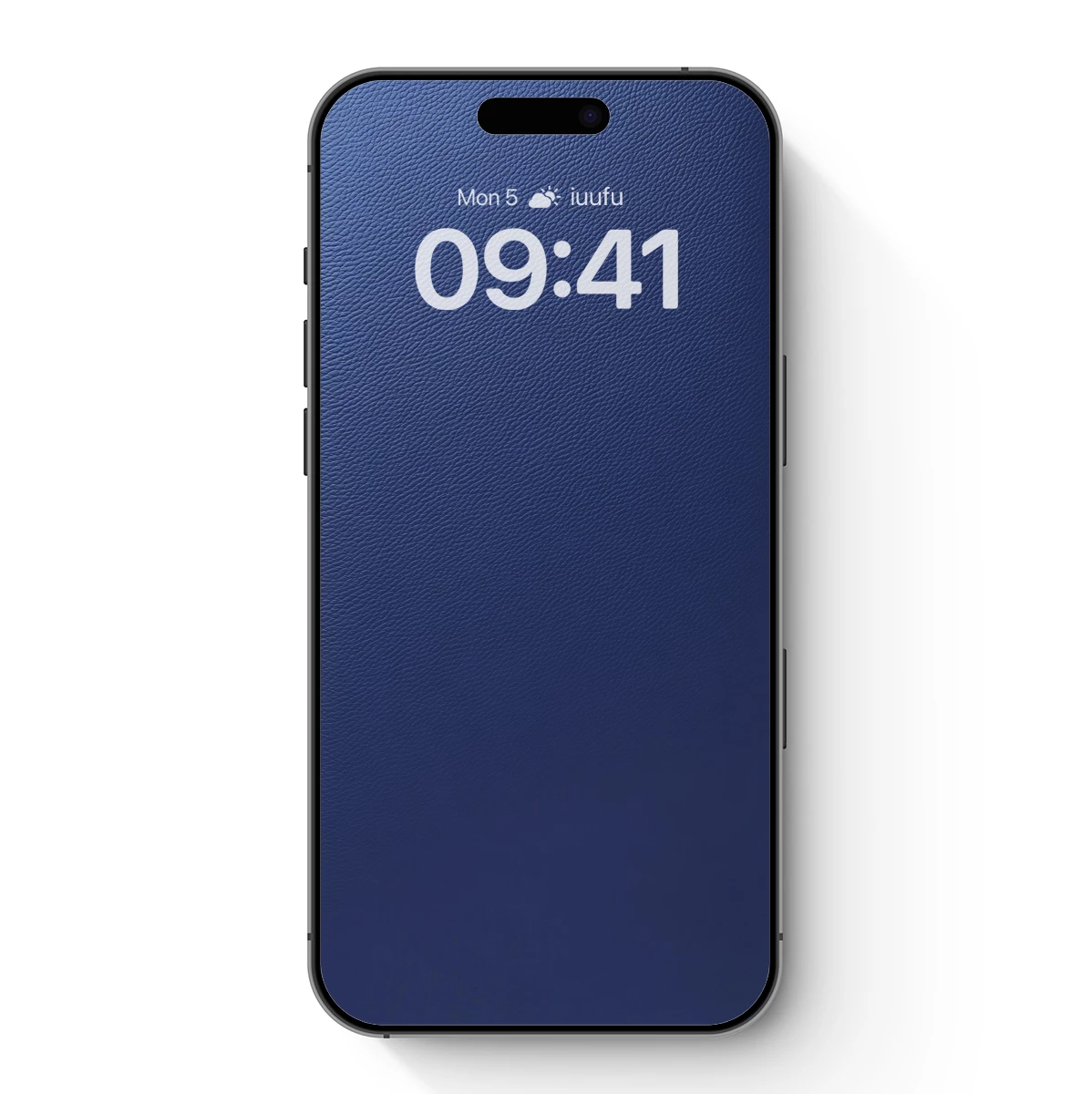 Deep Blue Leather Texture