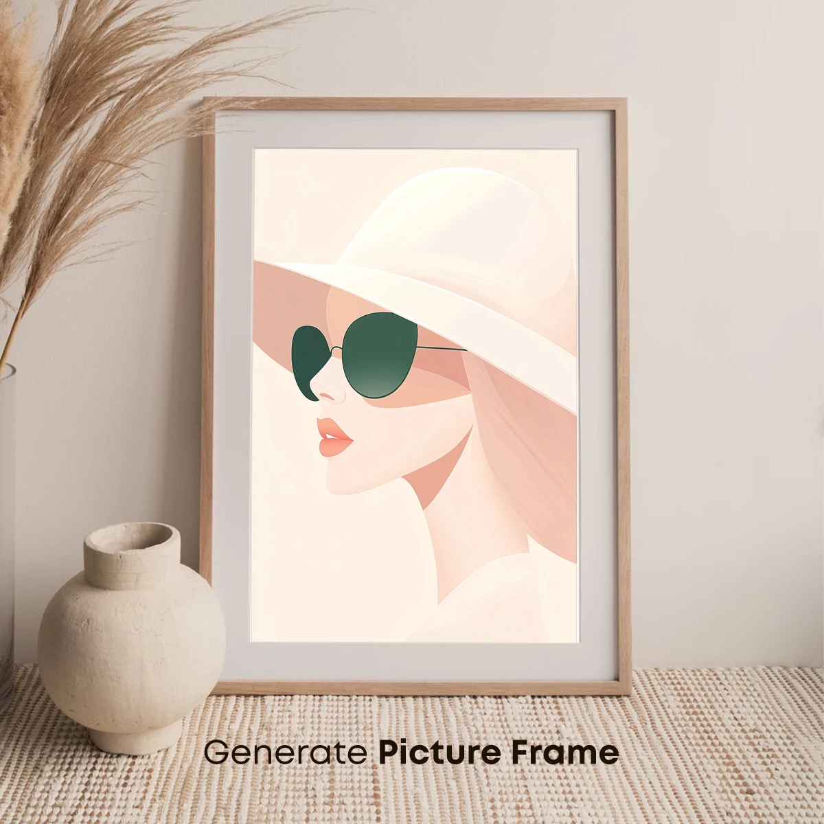 Elegant Sunlit Profile: Modern Minimalist Artistry - Image 7