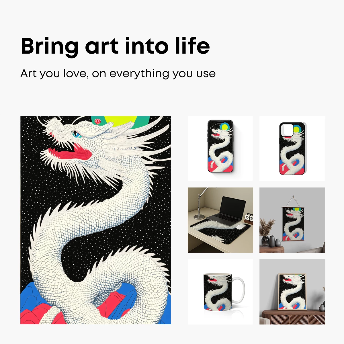 Cosmic Dragon Ascending: Mythical Serpent in Starlit Skies - Image 2