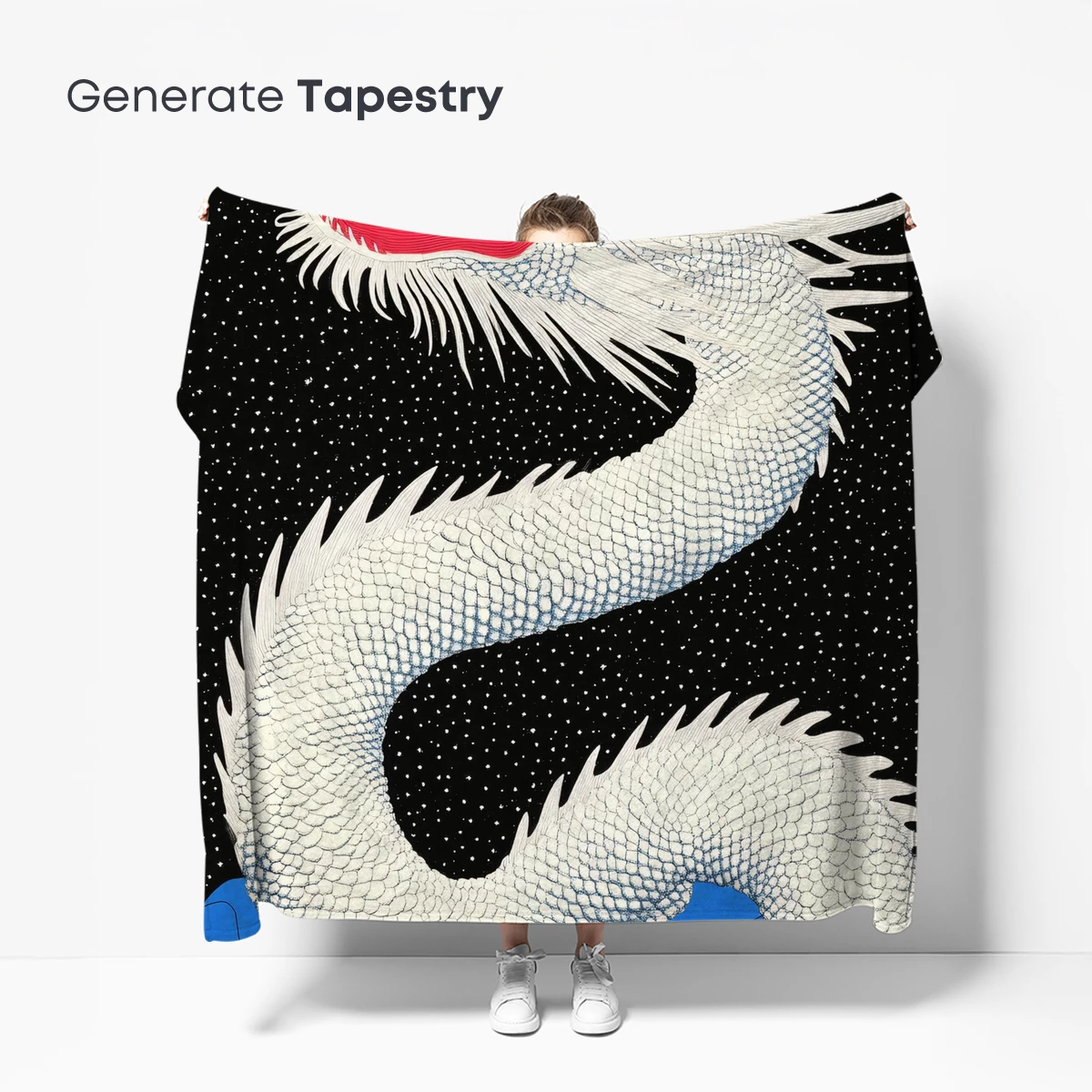 Cosmic Dragon Ascending: Mythical Serpent in Starlit Skies - Image 5