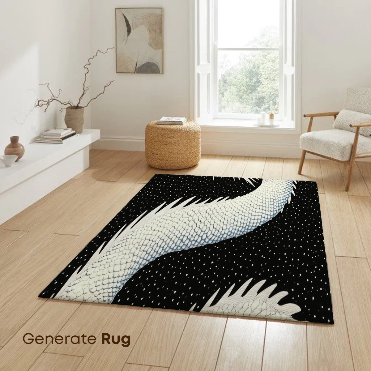 Cosmic Dragon Ascending: Mythical Serpent in Starlit Skies - Image 6