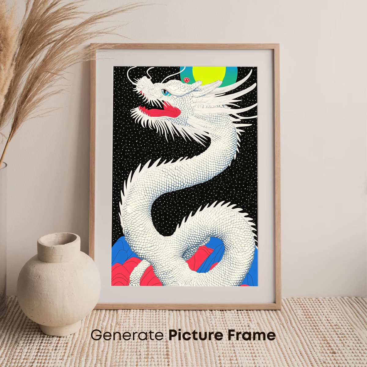 Cosmic Dragon Ascending: Mythical Serpent in Starlit Skies - Image 7