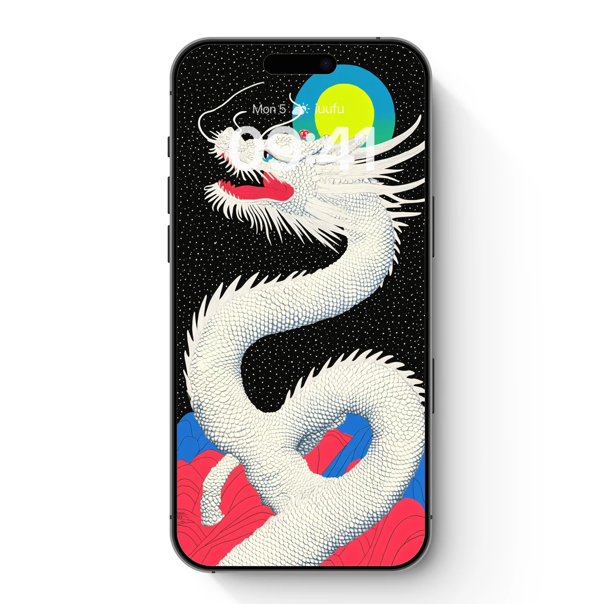 Cosmic Dragon Ascending: Mythical Serpent in Starlit Skies