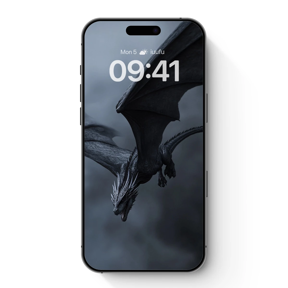 Gothic Dragon Soaring in Misty Skies Gothic Dragon Soaring in Misty Skies