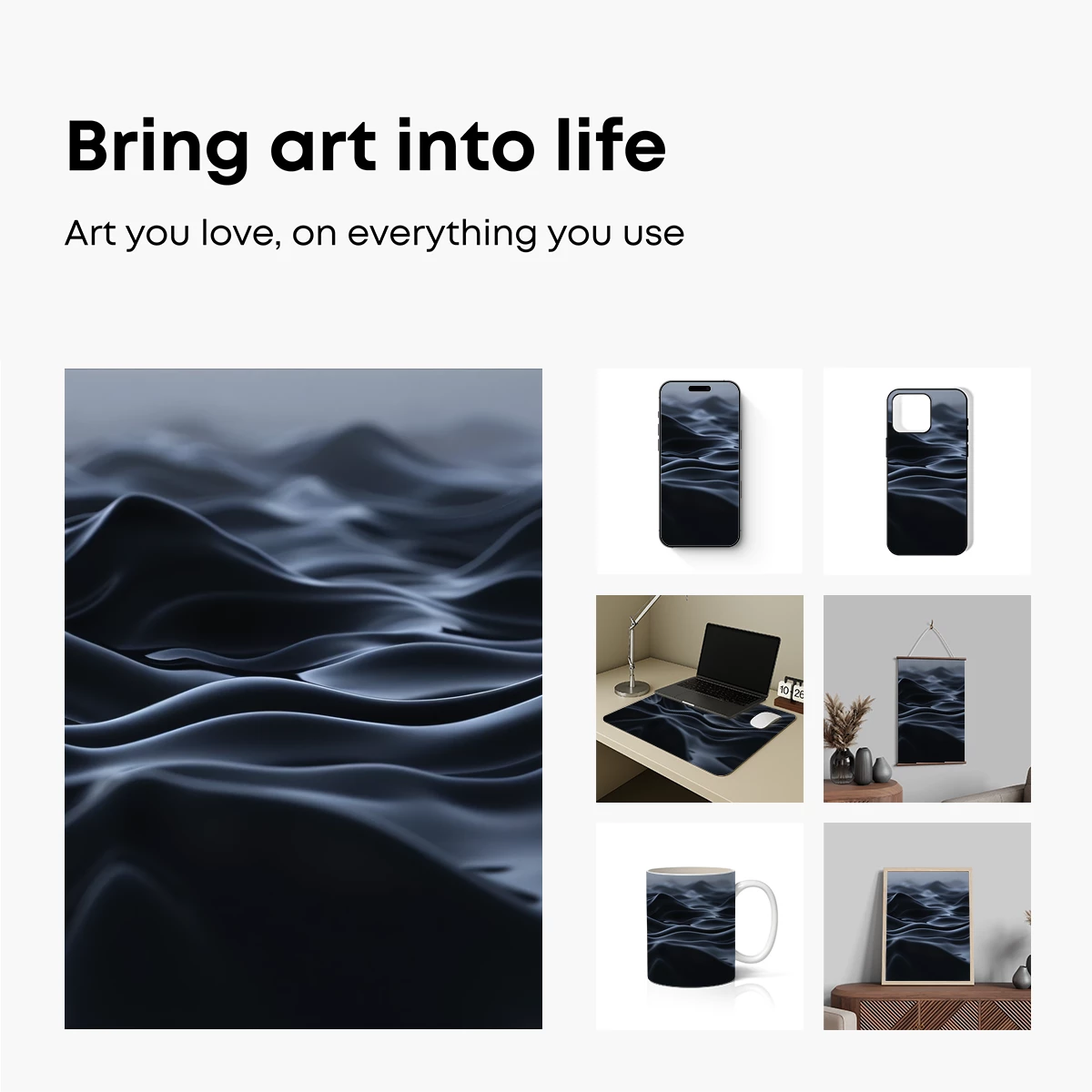 Ethereal Midnight Waves: A Symphony of Shadows - Image 2